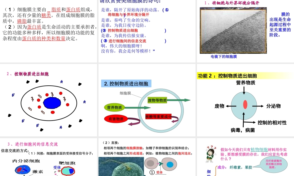 必修一31细胞膜.ppt