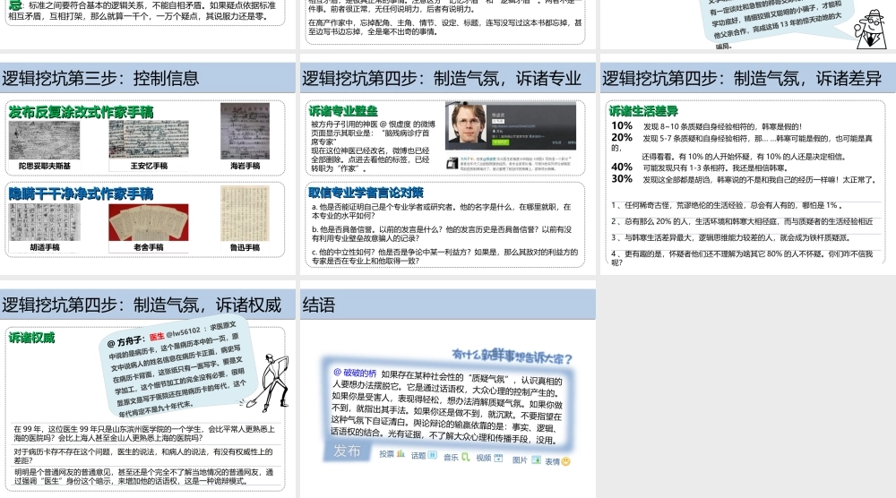 忽悠的原理和技巧——以对韩寒《求医》一文的分析为例.ppt