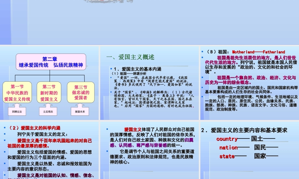思修第二章二继承爱国传统弘扬民族精神详解.ppt