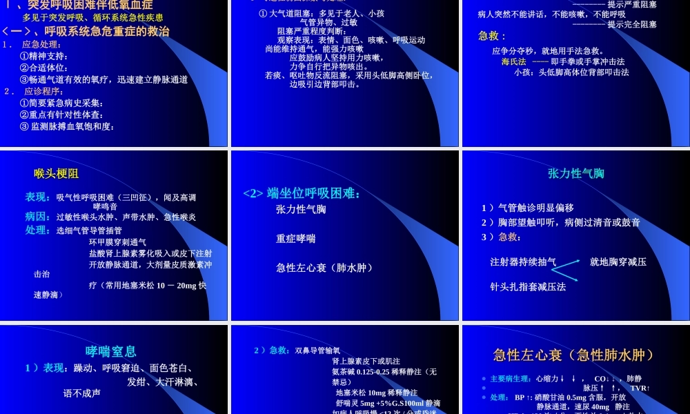 急危重患者的识别与抢救技巧ppt..ppt