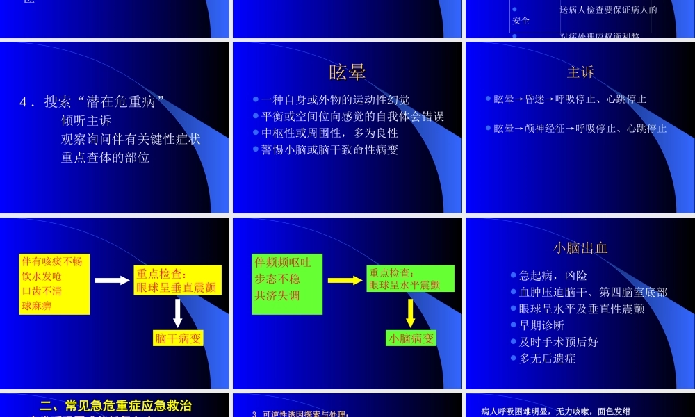 急危重症的识别与应急抢救.ppt