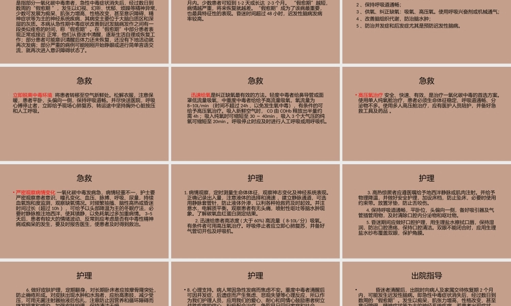 急性一氧化碳中毒急救.pptx