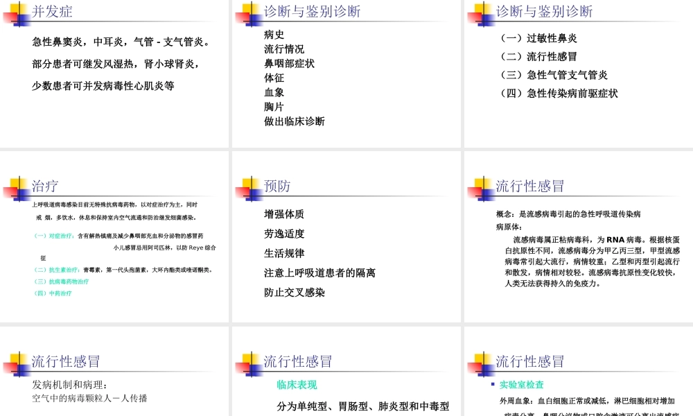 急性上感和急性支气管炎.ppt
