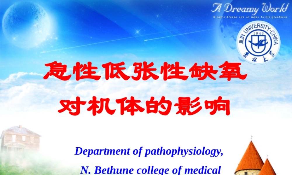 急性低张性缺氧对机体的影响.ppt