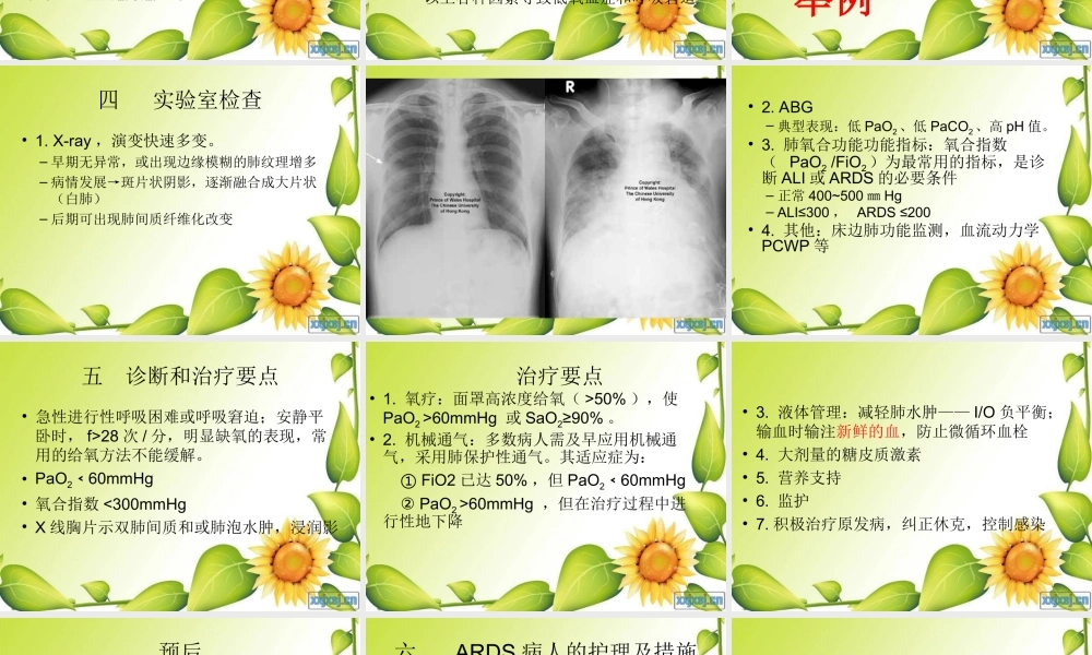 急性呼吸窘迫综合症概论.ppt