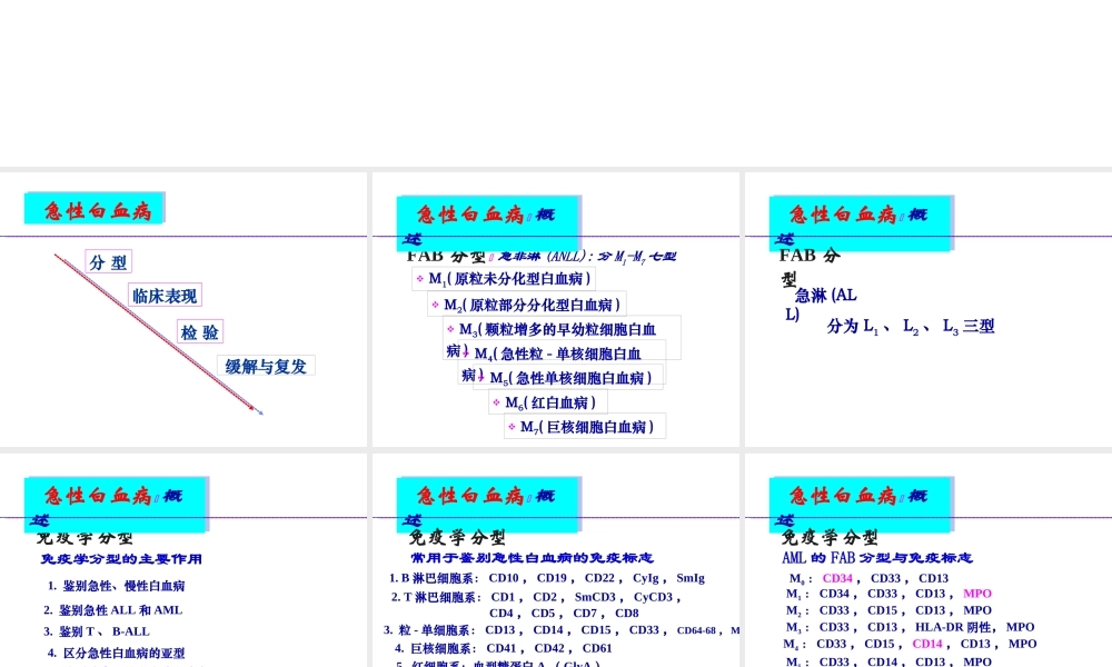 急性白血病概述18.ppt
