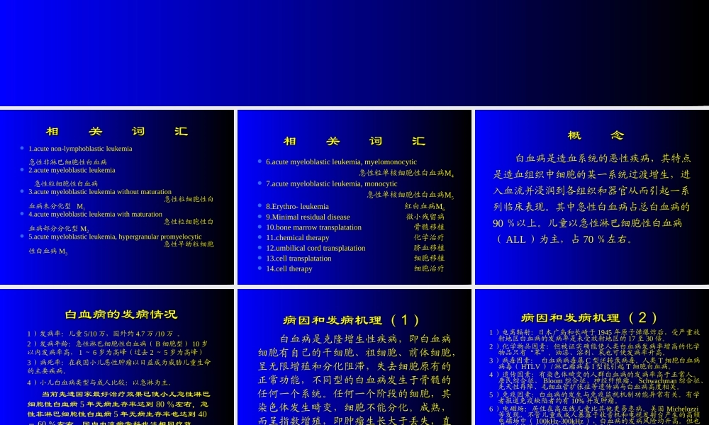 急性白血病蓝色-修改(有图).ppt