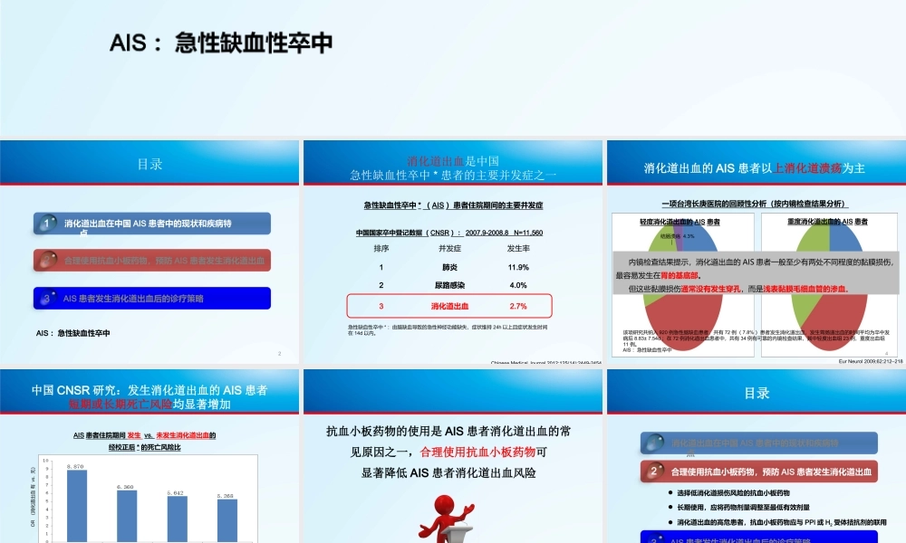 急性缺血性卒中消化道出血的防治策略-2014指南解读-陈湛愔.ppt