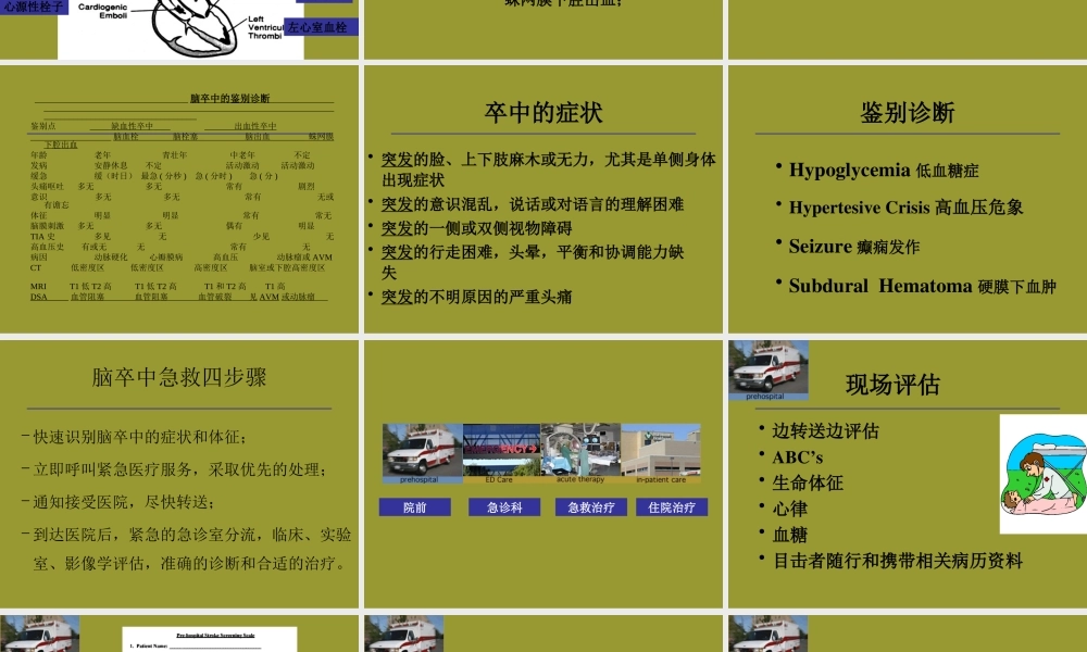急性脑卒中的急救.ppt