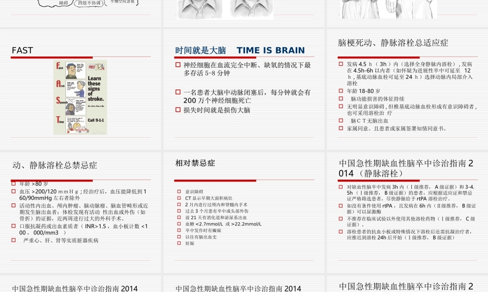 急性脑卒中的识别和急救流程.ppt