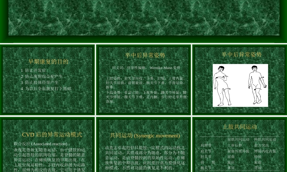 急性脑血管病的早期康复.ppt