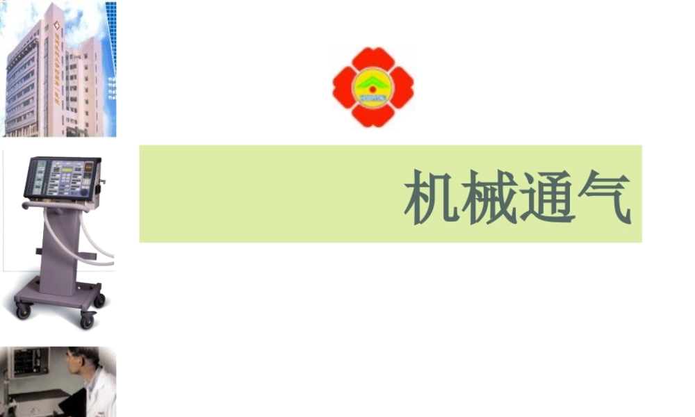 呼吸机的应用.ppt