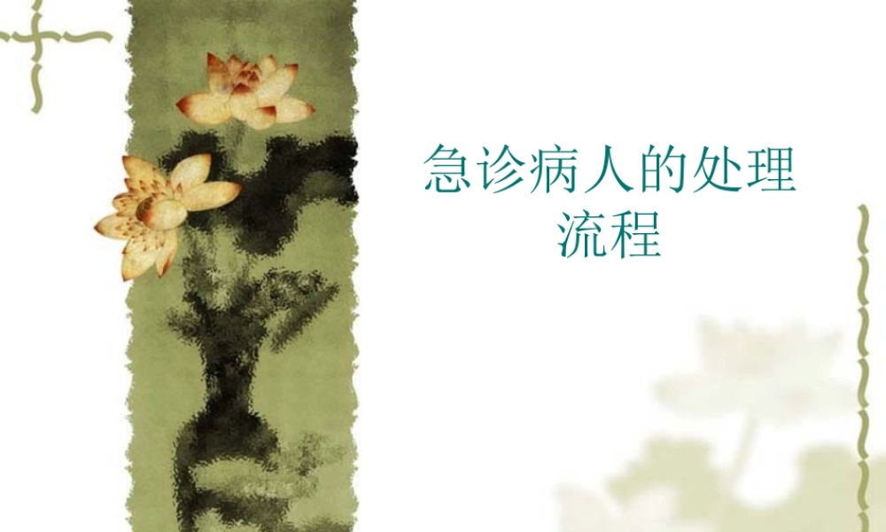 急救病人的处理流程.ppt