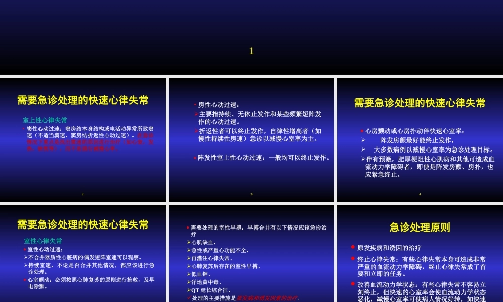 急诊心律失常的救治.ppt