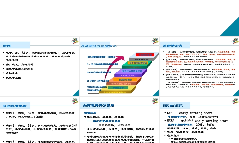 急诊科危重病人的识别与处理8.28.ppt