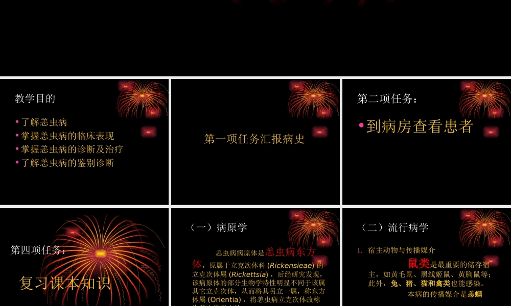 恙虫病---教学查房.ppt