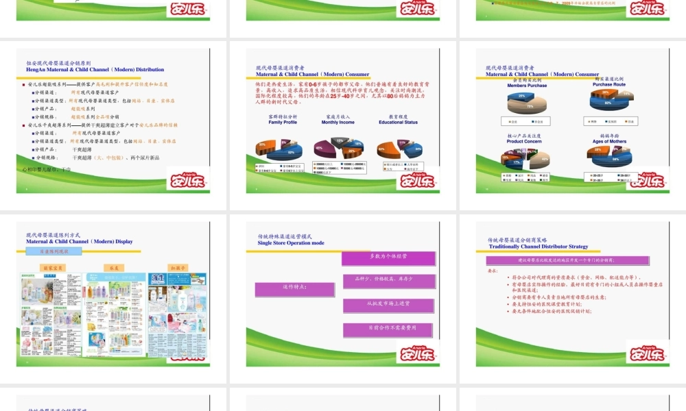 恒安集团安儿乐纸尿裤母婴药局医院渠道拓展参考手册.ppt