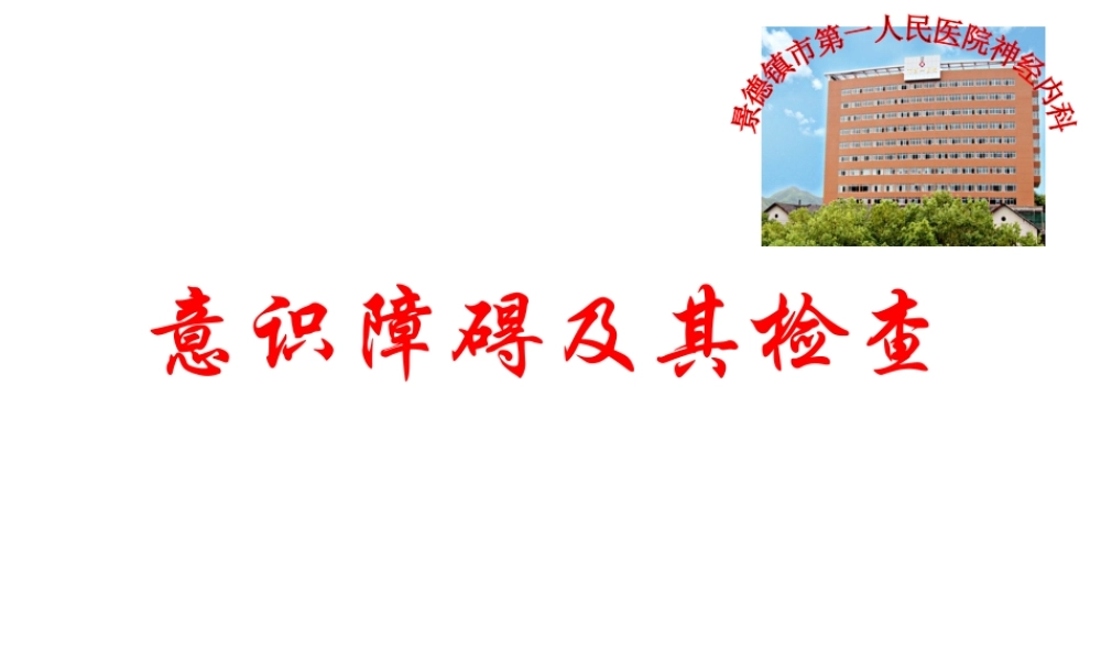 意识障碍及其检查.ppt