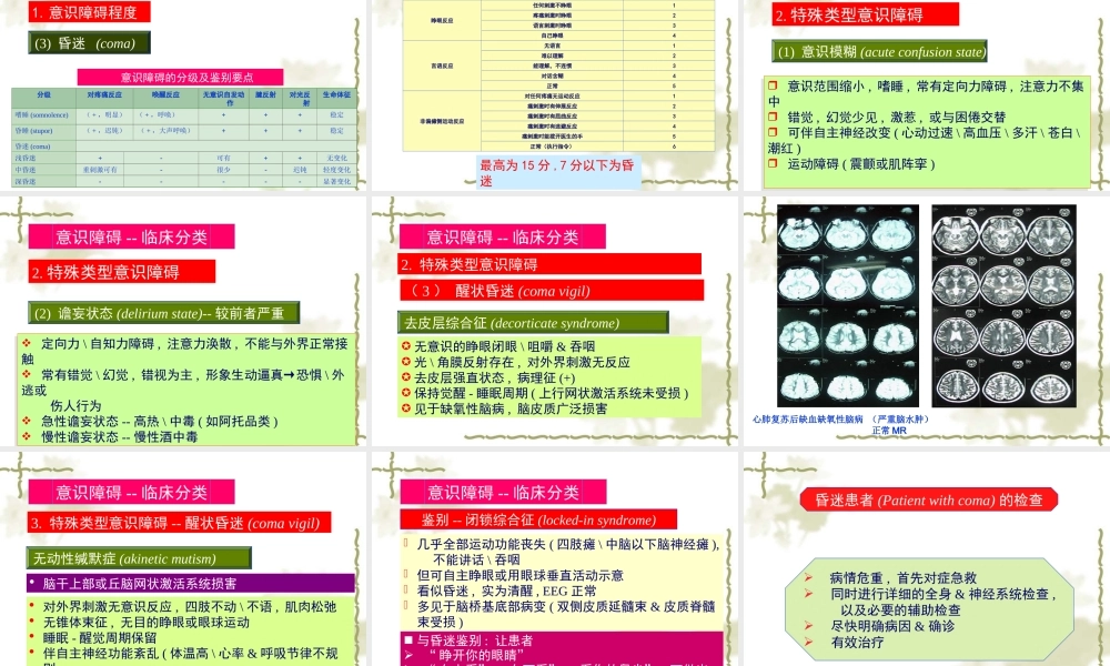 意识障碍分级剖析.ppt