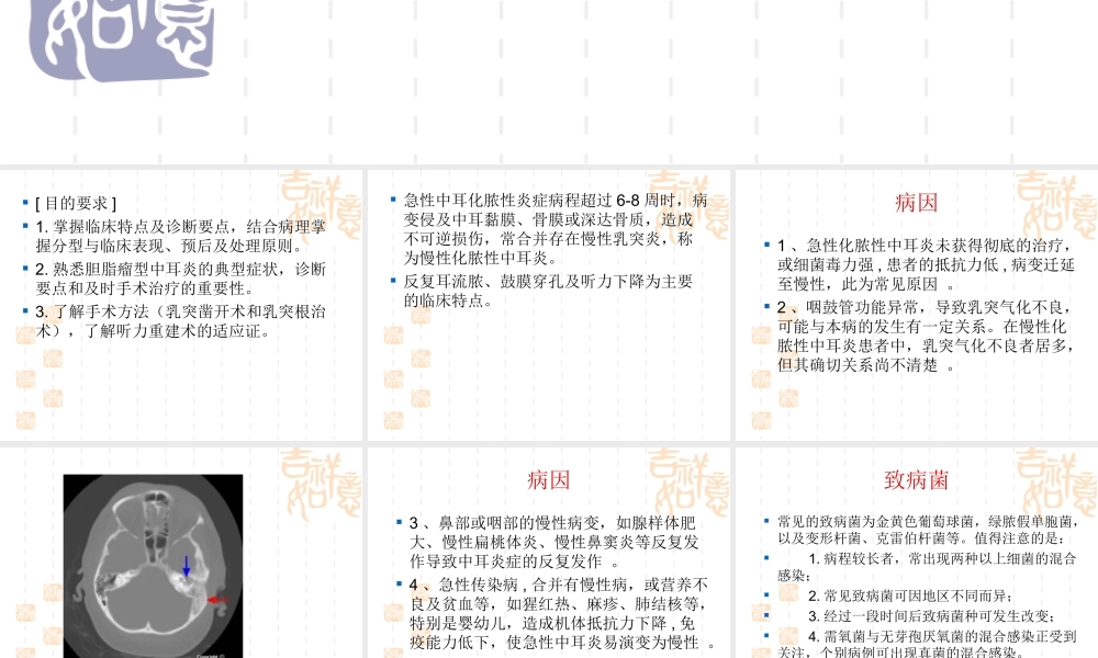 慢性化脓性中耳炎耳源性颅内外并发症系列.ppt