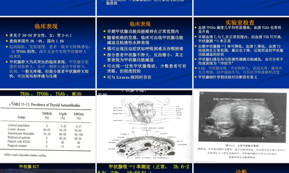 慢性淋巴细胞性甲状腺炎教学.ppt