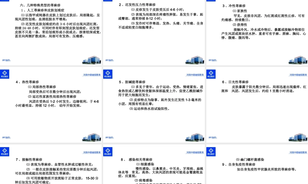 慢性荨麻疹的疹疗.ppt