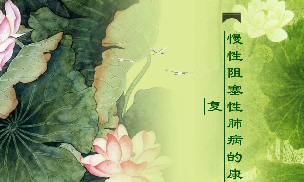 慢性阻塞性肺病的康复模板.ppt