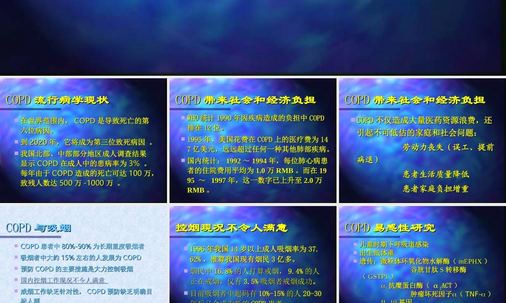慢性阻塞性肺病易感性研究.ppt