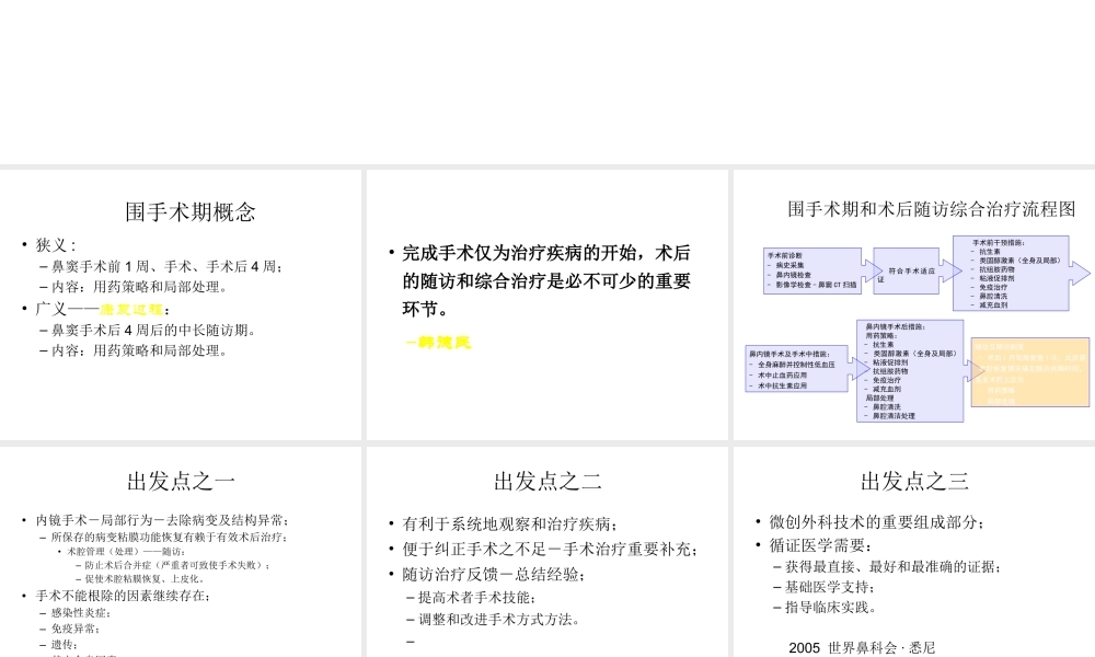慢性鼻窦炎鼻息肉围手术期处理.ppt