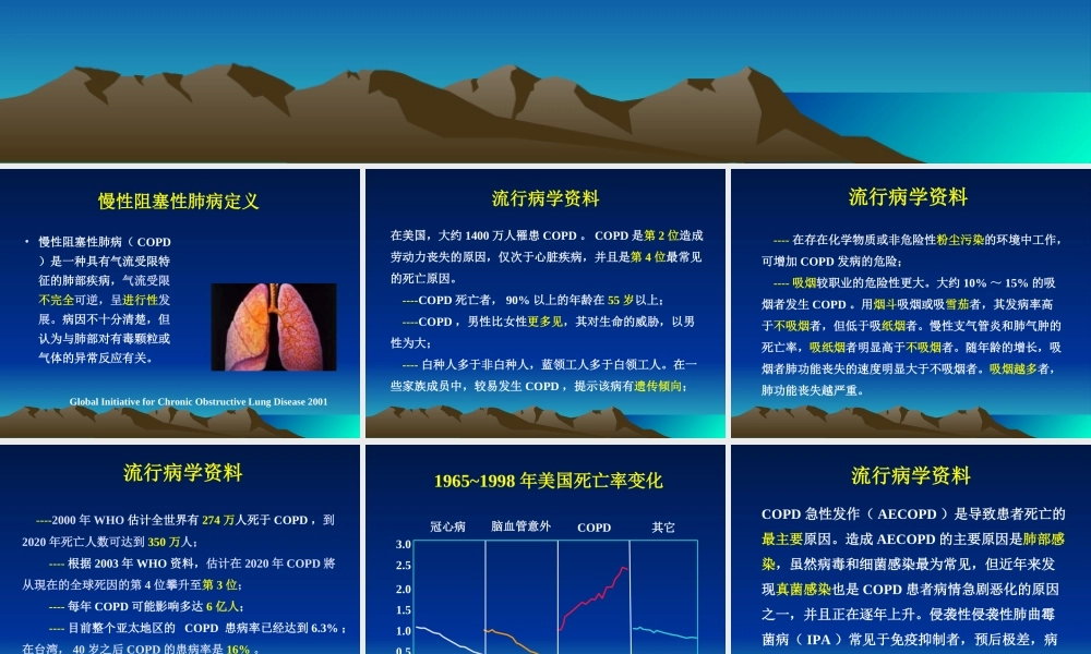 慢阻肺急性加重与曲霉病剖析.ppt