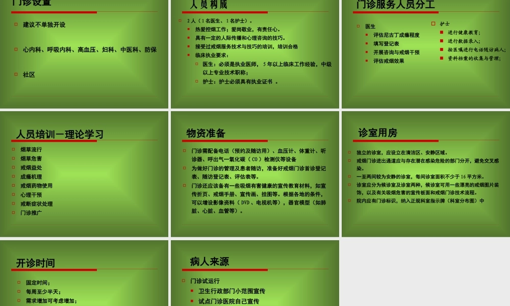 戒烟方法与戒烟门诊的设立1.ppt