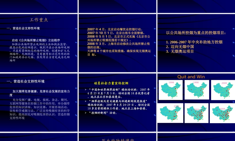 戒烟门诊的院内外行动.ppt