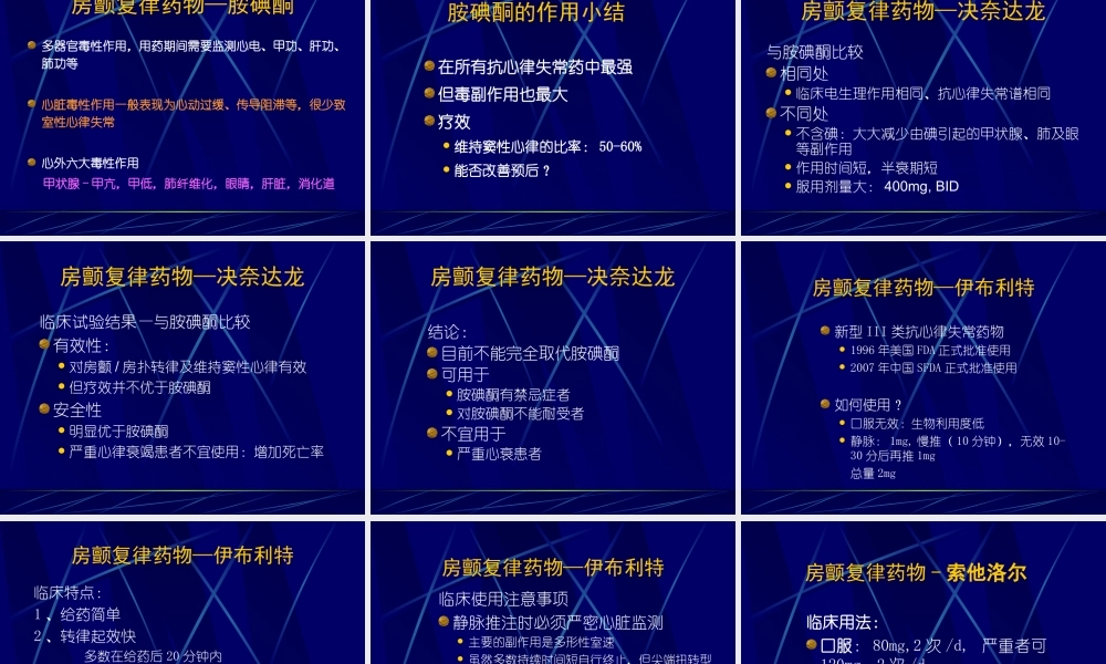 房颤复律及控制室率.ppt