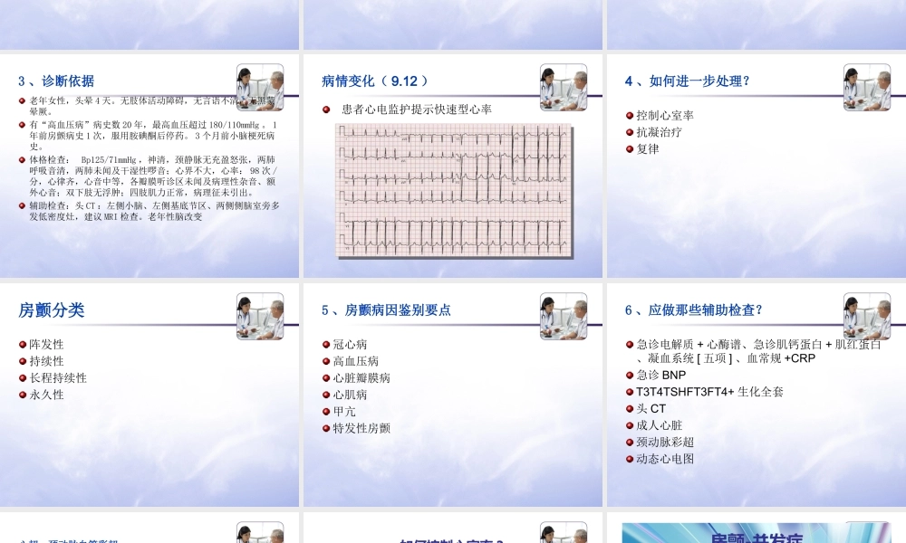 房颤教学查房-20170914.ppt