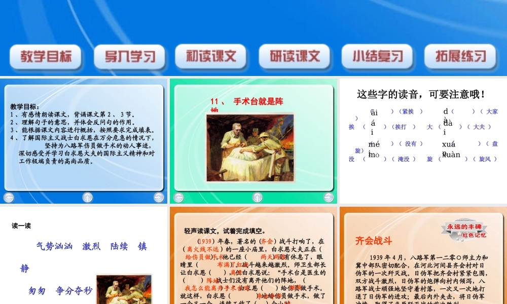 手术台就是阵地ppt.ppt