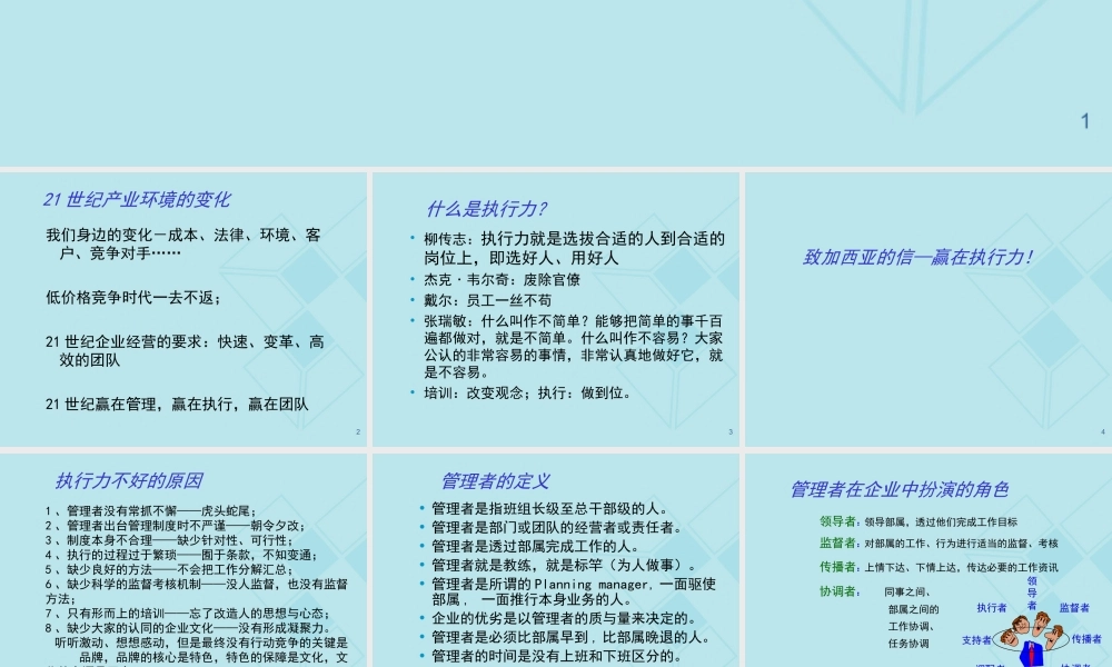 执行力与团队精神s资料.ppt