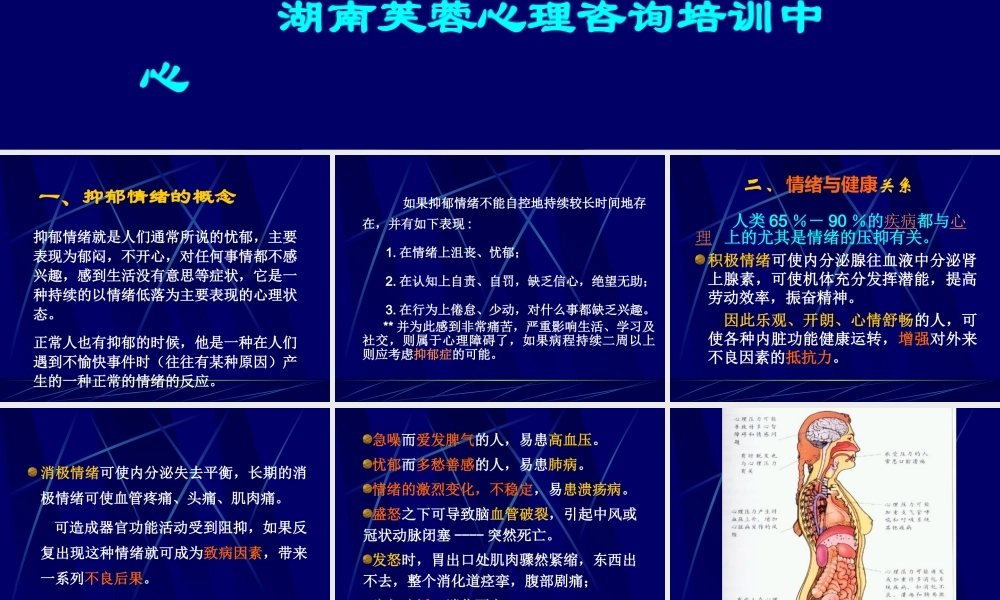 抑郁情绪调节.ppt