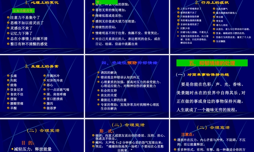 抑郁情绪调节.ppt
