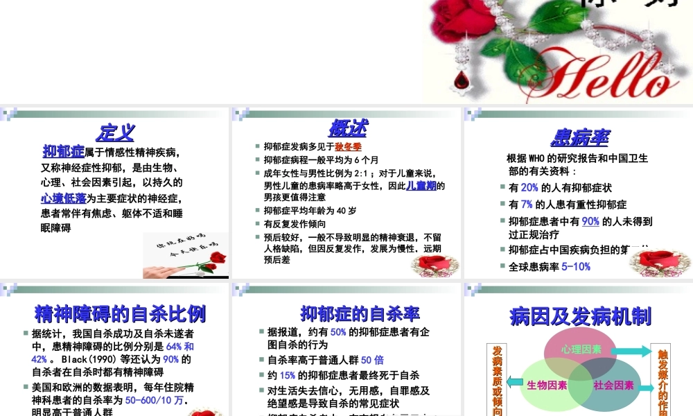 抑郁症的早期识别.ppt
