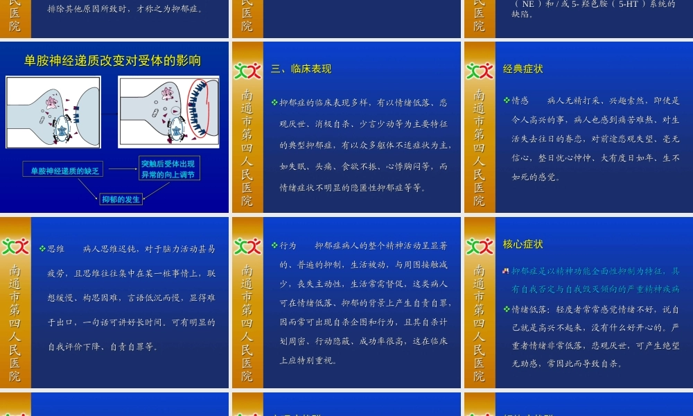 抑郁症的相关概念.ppt