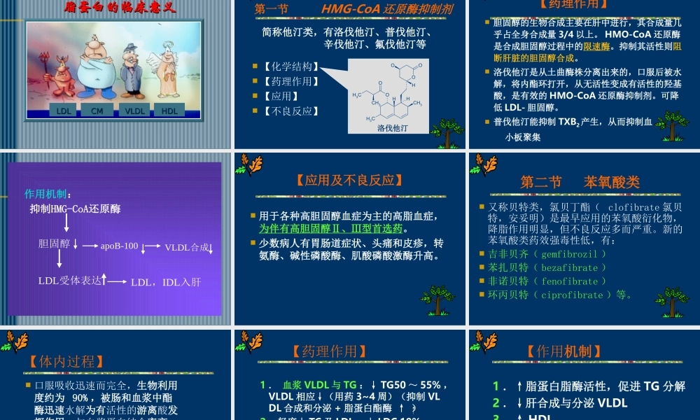 抗动脉粥样硬化药摘要.ppt