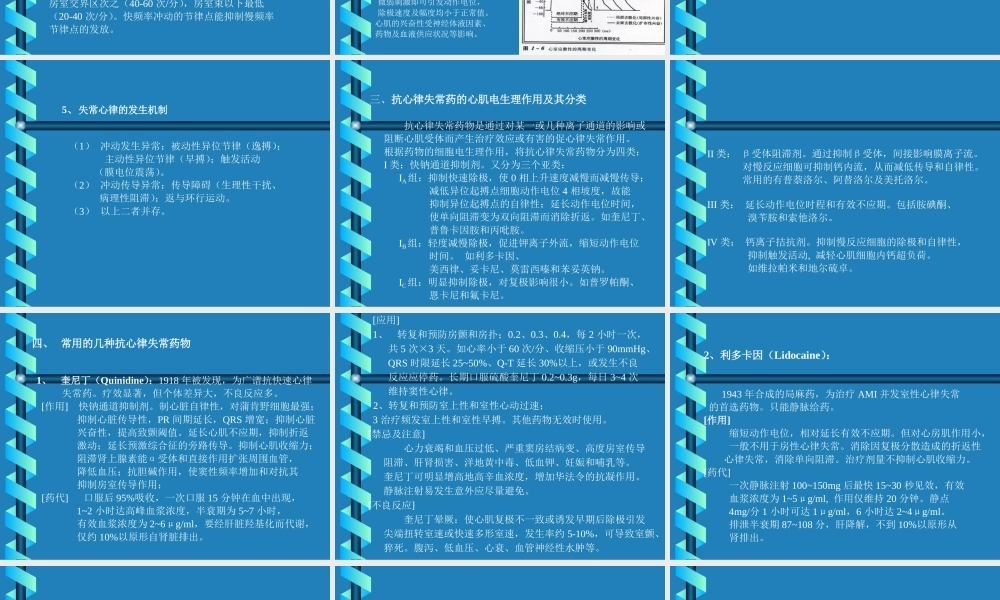 抗心律失常药BFB9D0C4C2C9CAA7B3A3D2A9.ppt