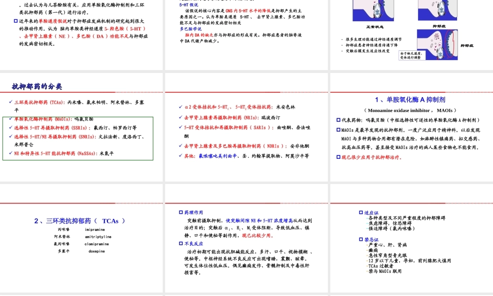 抗抑郁药的使用—廖晓飞.ppt