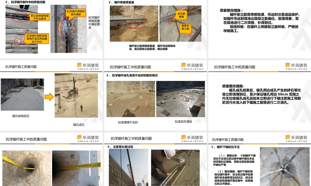 抗浮锚杆质量通病.ppt