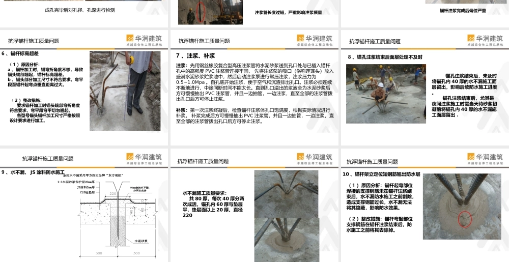 抗浮锚杆质量通病.ppt