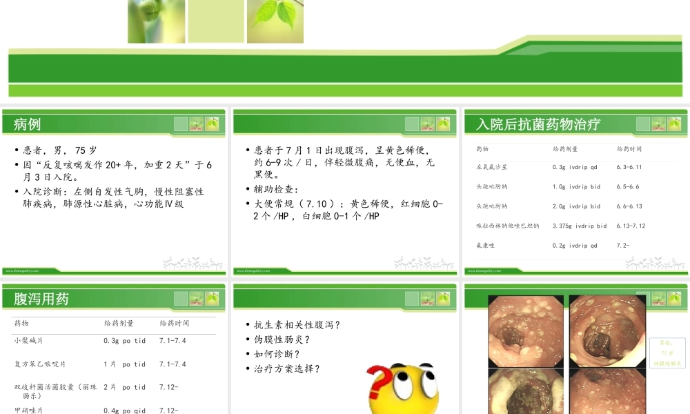 抗生素相关性腹泻-张翔.ppt