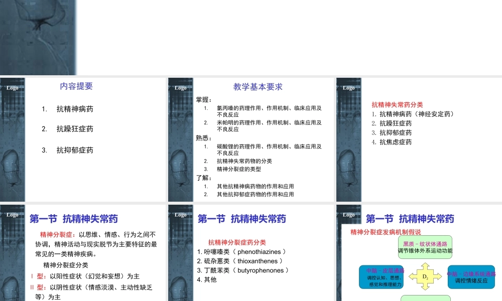 抗精神失常药2011-4-06总论.ppt