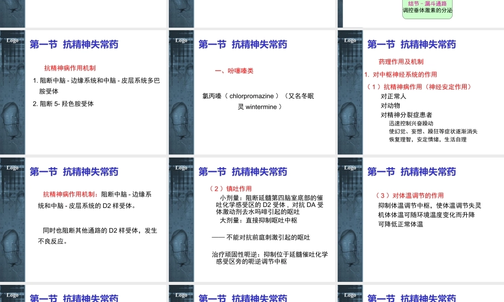 抗精神失常药2011-4-06总论.ppt