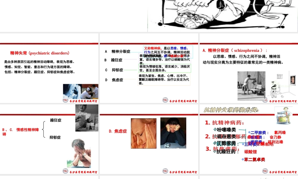 抗精神失常药简介.ppt