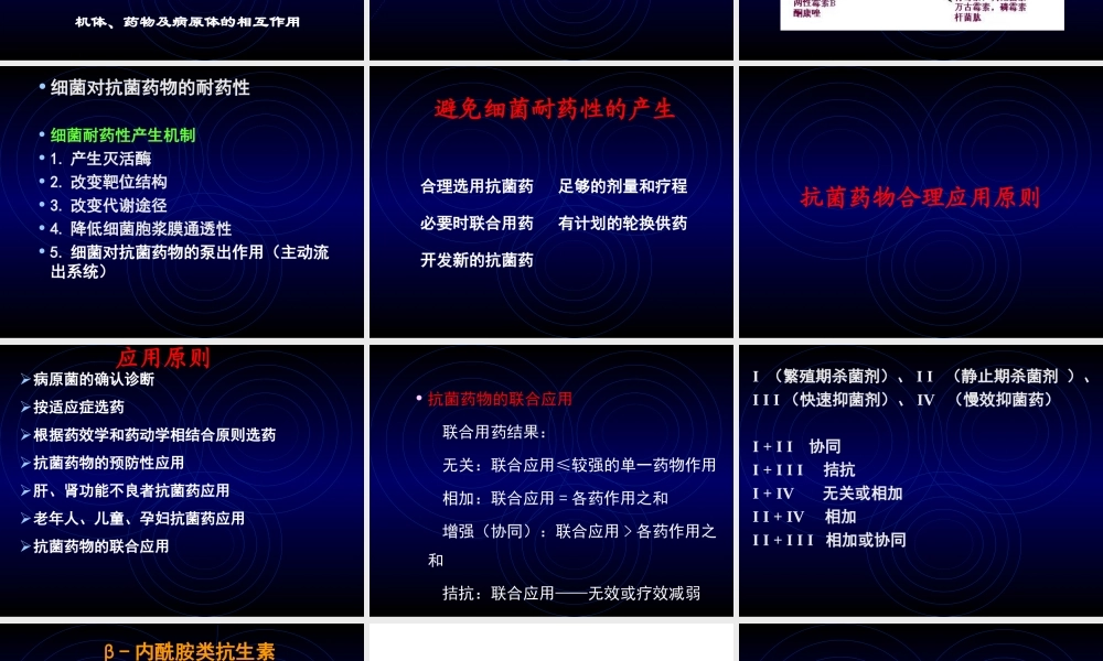 抗菌药概述及B内酰胺类影像.ppt